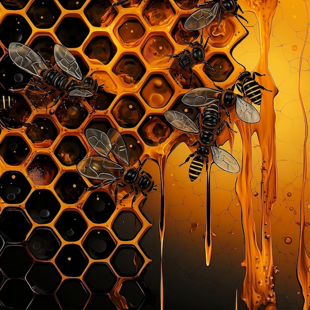 Honeycomb background