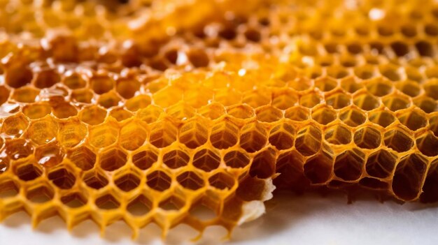 Honeycomb in closeup