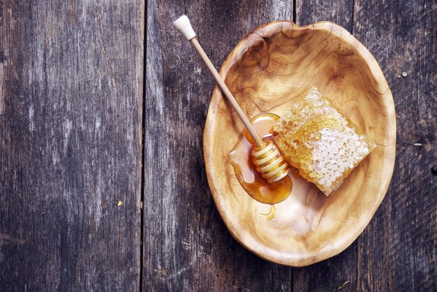 Photo honeycomb and dipper