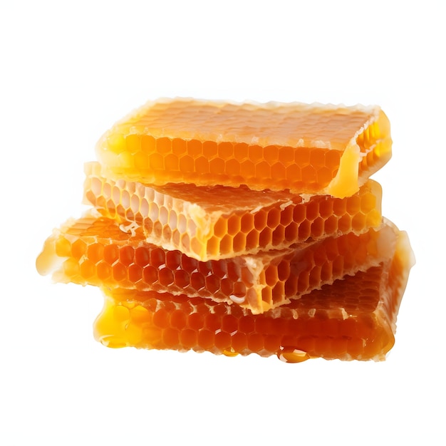 Honeycomb And Honey Isolated On Transparent Background Png