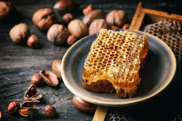 Honeycomb and nuts