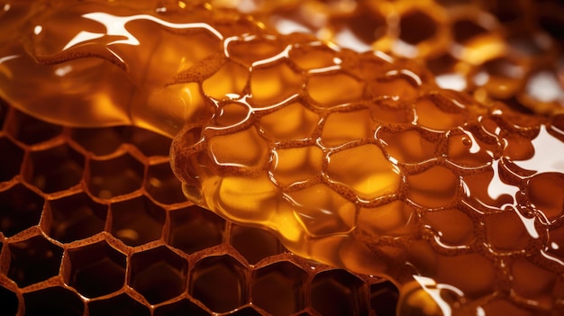 Honeycomb with honey