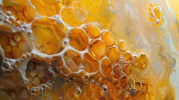 Honeycombs in closeup