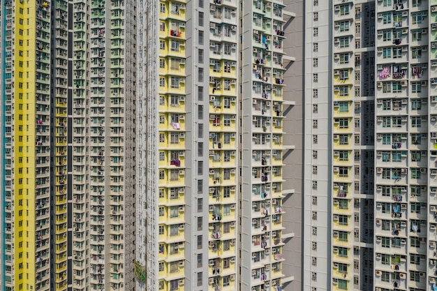 Hong kong building facade