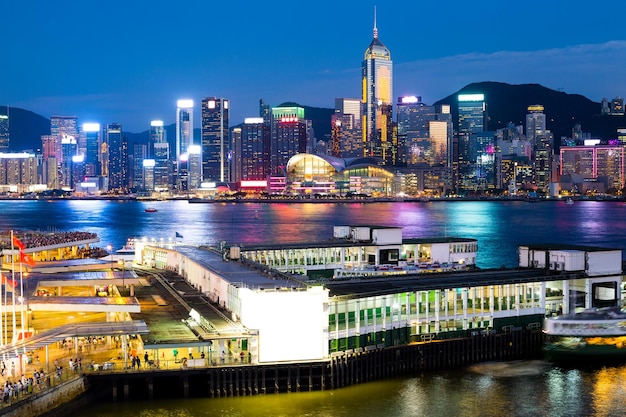 Hong Kong city at night