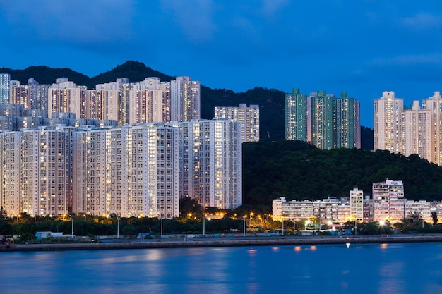 Hong kong cityscape at night