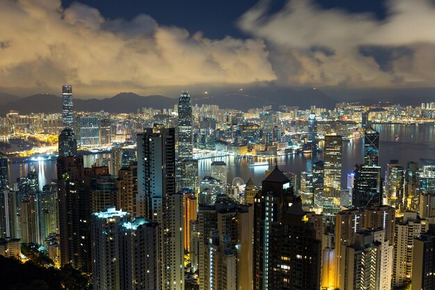 Hong Kong cityscape at night