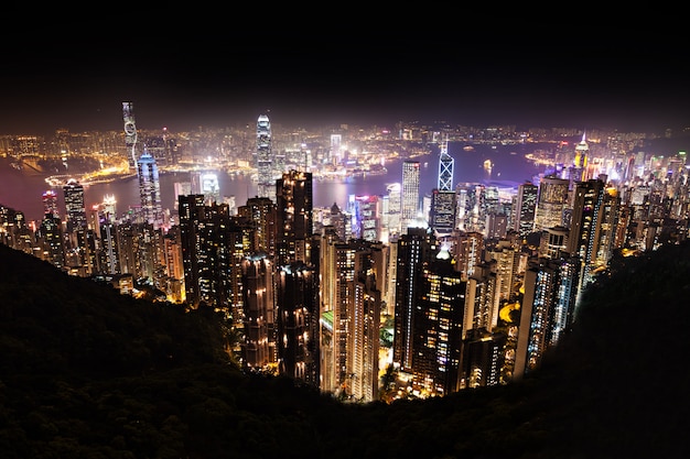 Hong kong di notte