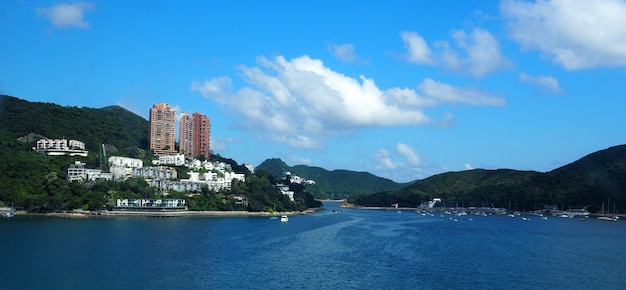 Hong Kong Repulse Bay Beach prachtige locatie natuuroriëntatiepunt voor toeristische reiziger.