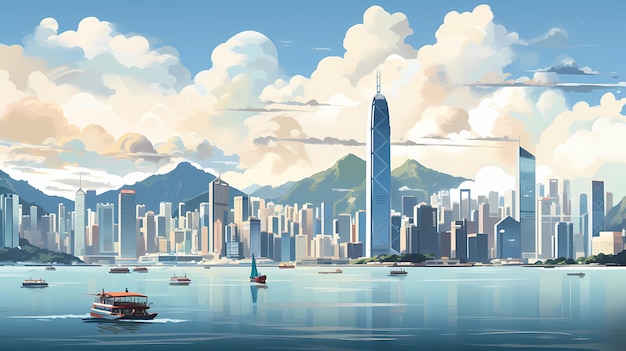 Hong Kong's iconic skyline