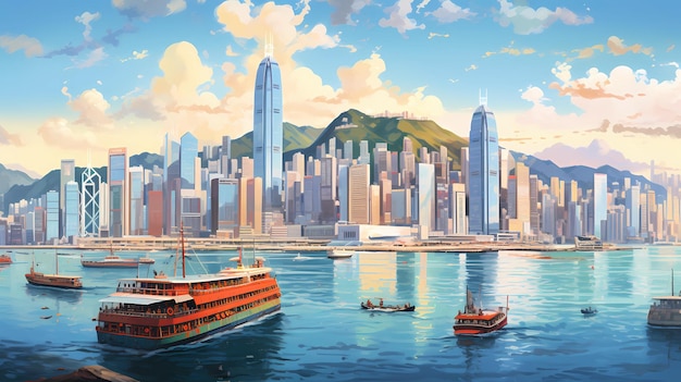 Hong Kong's iconic skyline