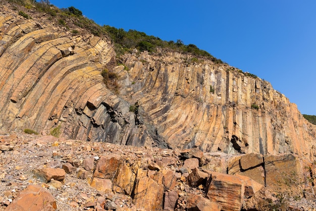 Hong Kong Sai Kung natural hexagonal column