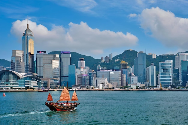 Photo hong kong skyline hong kong china