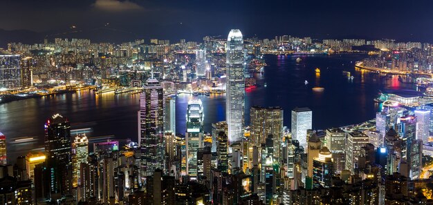 夜の香港スカイライン