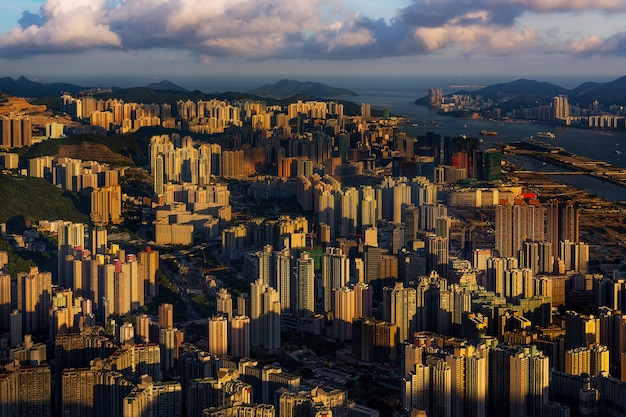 Foto hong kong stadsbeeld