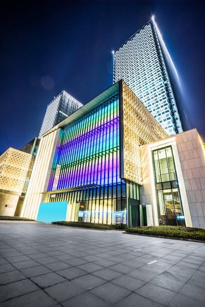 Foto edifici della città di hong kong, grattacieli, cina