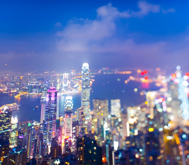 Scape della città di hong kong