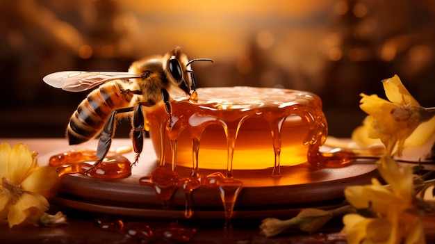 Honingbij op honingraat Generatieve AI