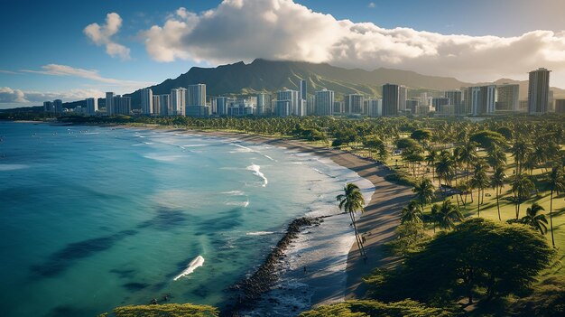 Photo honolulu downtown