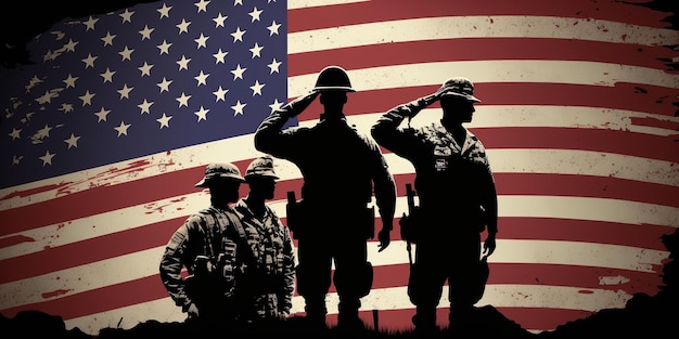 Foto onorare e ricordare le forze armate statunitensi nelle occasioni patriottiche memorial day veterans day ecc