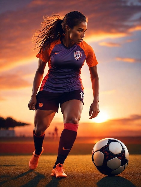 Honoring Women Soccer Players Ai Generated