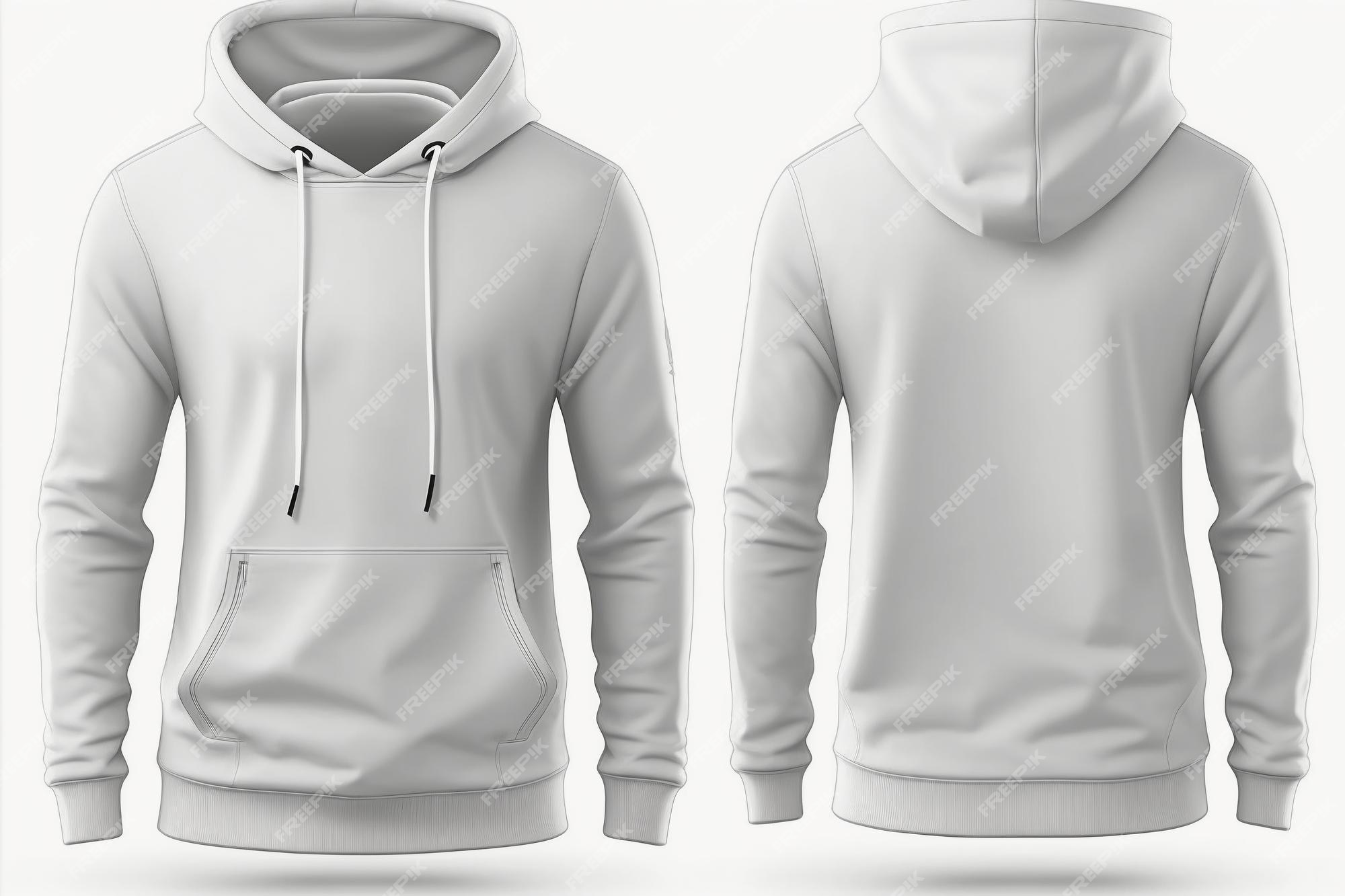 Premium Photo | Hoodie 3D render Blank male hoodie sweatshirt long sleeve