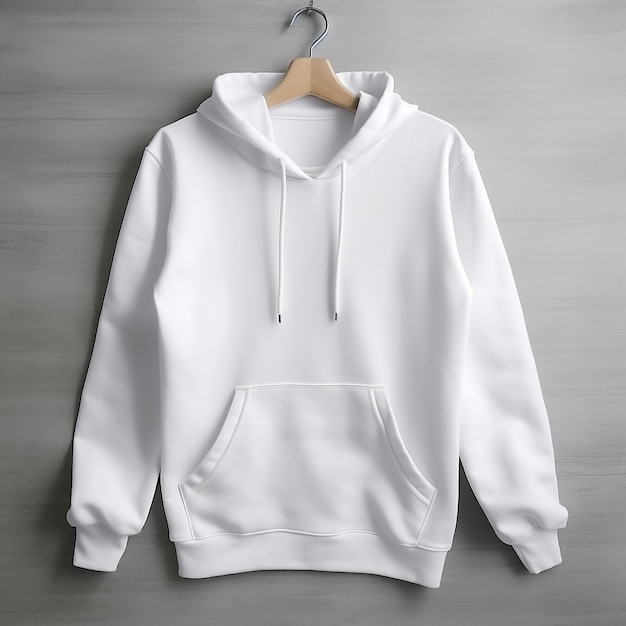 Hoodie met print sweatshirt met lange mouwen wit Hoge kwaliteit