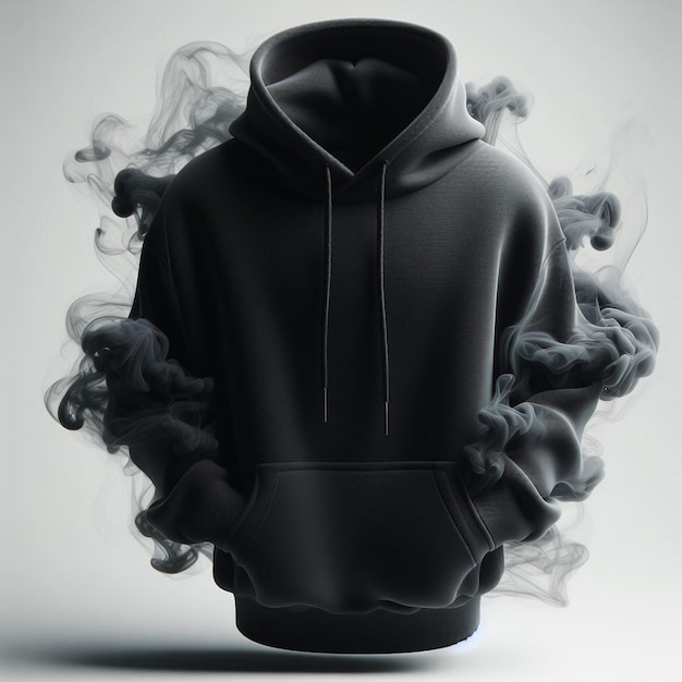 Фото hoodie mockup одежда модная одежда свитера шаблон современная одежда ткань фронтовый вид неформальный