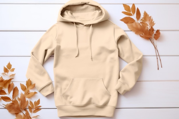 hoodie mockup template for design Generative AI