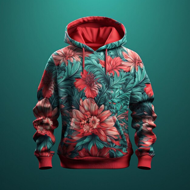 Photo hoodie mockup with lighting effects ai generated