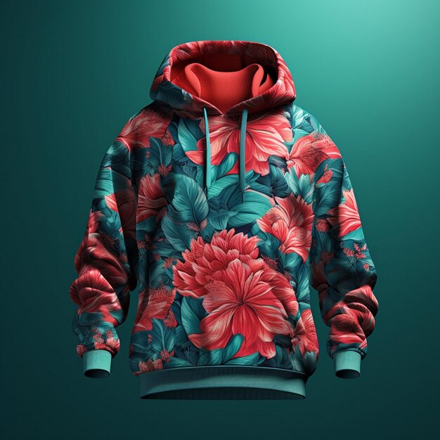 Photo hoodie mockup with lighting effects ai generated