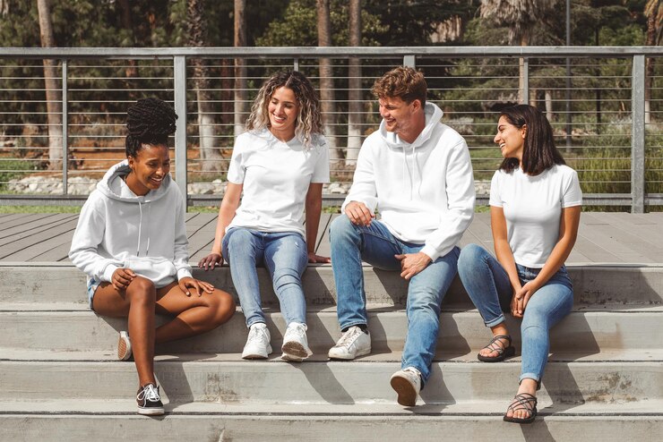 Foto hoodie mockups png transparante t-shirts casual wear mode