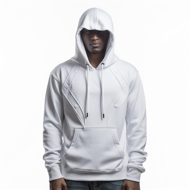 Photo hoodie presentation front view isolated background