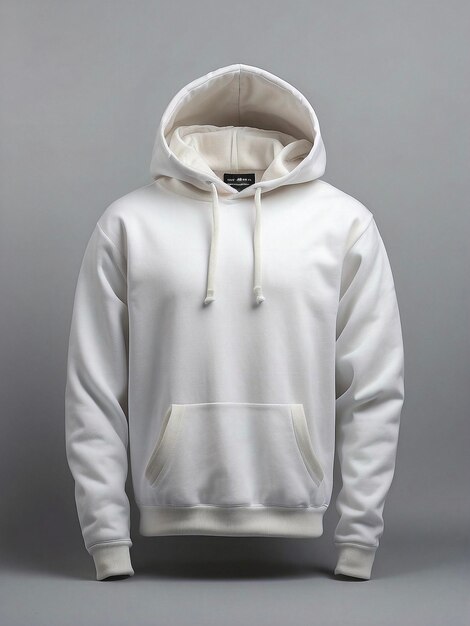 Hoodie white Ai Generated