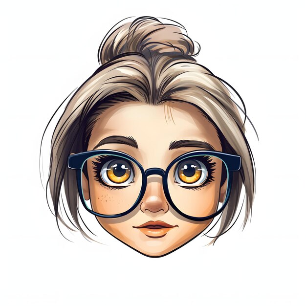 hoofd geschoten memoji van meisje