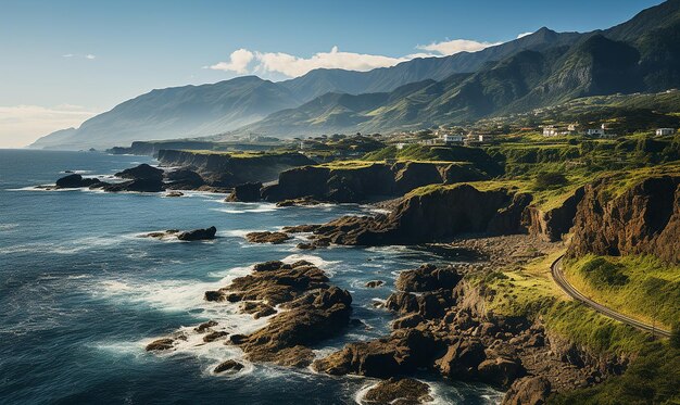 Foto hoofdbeeld van het schiereiland so loureno op madeira