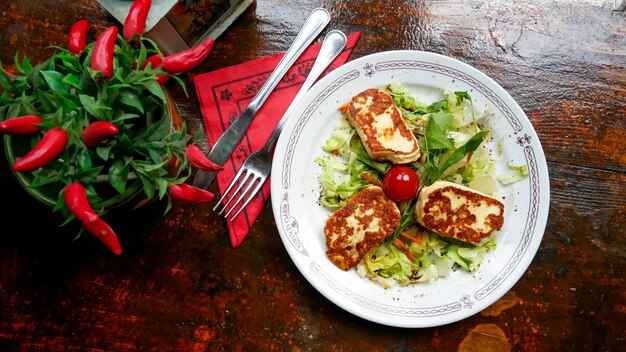 Hoofdgerecht in een restaurant