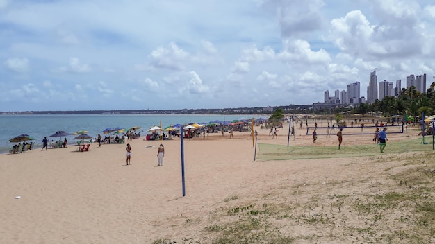 Hoofdstrand in Joao Pessoa Paraiba Brazilië