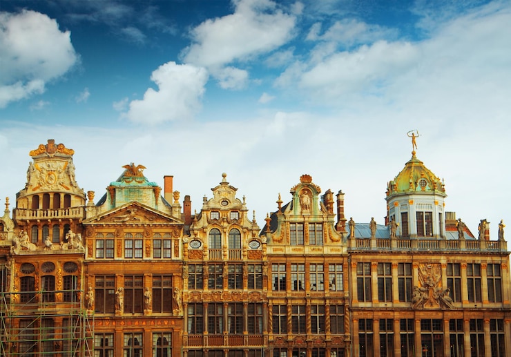 Foto hoofdvierkant van brussel belgië