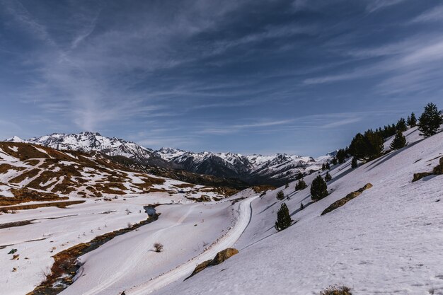 Hoog berglandschap