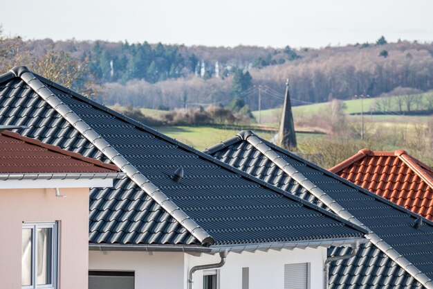 Hoog gedeelte van het gebouw tegen de lucht