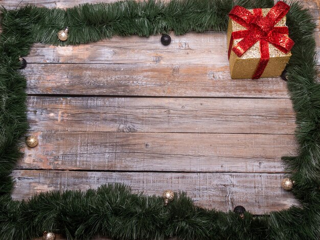 Hooghoek uitzicht op kerstboom