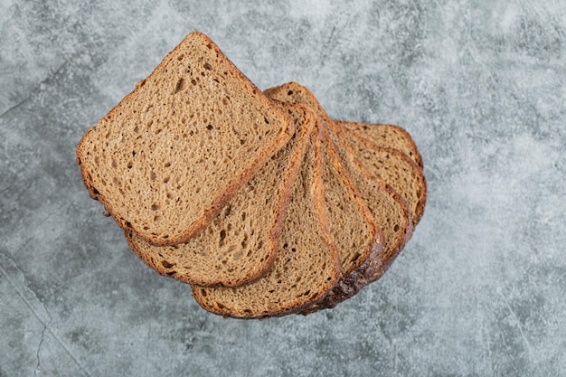 Hooghoekbeeld van brood