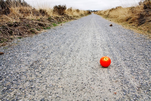 Foto hooghoekbeeld van de straat