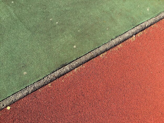 Foto hooghoekbeeld van het speelveld