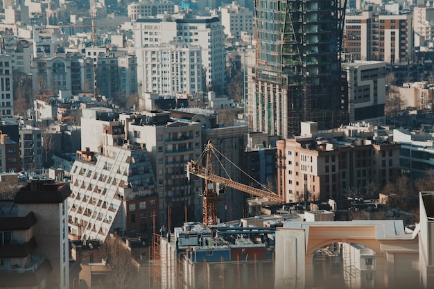 Hooghoekbeeld van het stadsbeeld