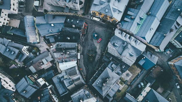 Hooghoekbeeld van het stadsbeeld