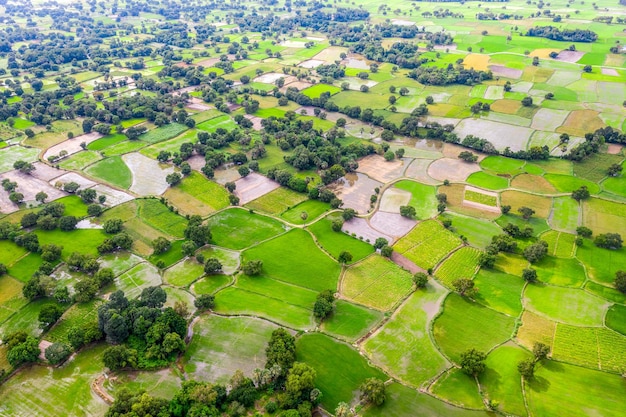 Hooghoekbeeld van het stadsbeeld