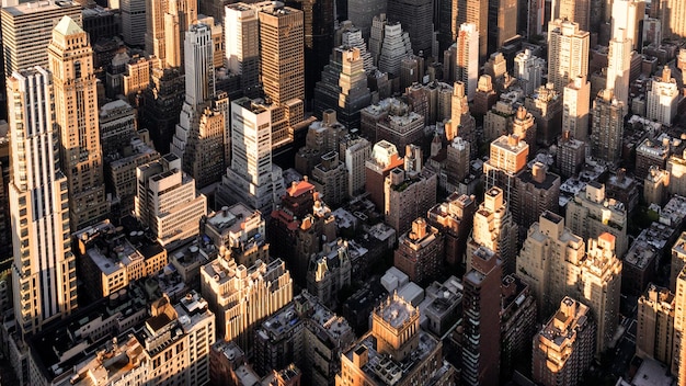 Hooghoekbeeld van het stadsbeeld