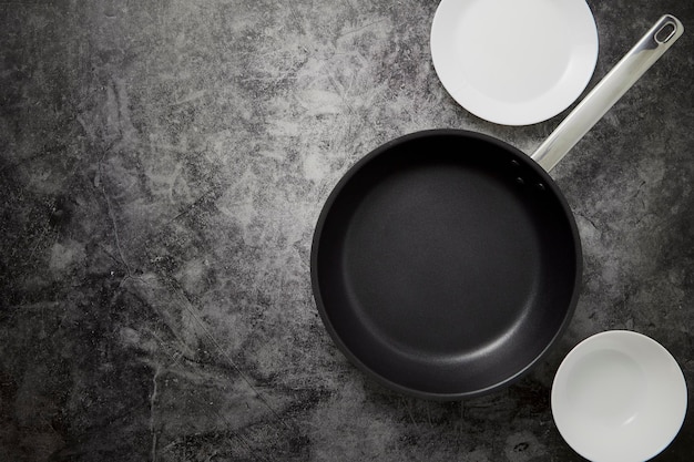 Hooghoekbeeld van koffie op tafel